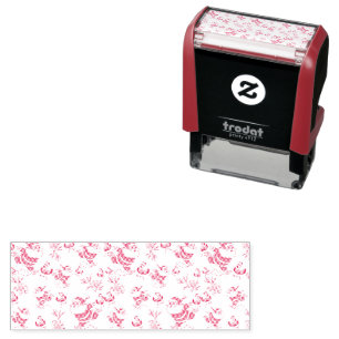 Tropisches Flamingo-Weihnachtsmann-Weihnachtsmuste Permastempel