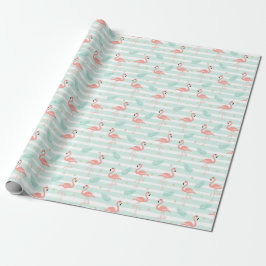 Tropisches Flamingo Wrapping Paper Geschenkpapier