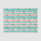 Tropisches Flamingo Wrapping Tissue Paper Seidenpapier (Vorderseite)