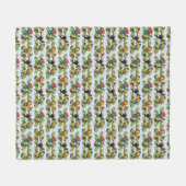 Tropisches Fleece Blanket (Light Blue) (Vorderseite (Horizontal))