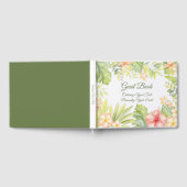 Tropisches Flora Elegante Hübsche Blume Persönlich Gästebuch (Voll)