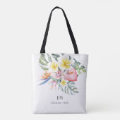 Tropisches Floral Tasche (Rückseite)