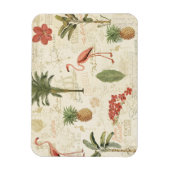 tropisches floridisches Muster Magnet (Vertikal)