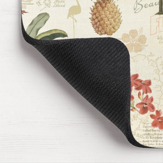 tropisches floridisches Muster Mousepad (Ecke)