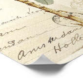 tropisches floridisches Muster Poster (Ecke)