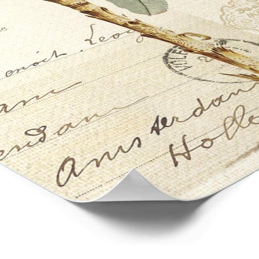 tropisches floridisches Muster Poster (Ecke)