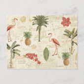 tropisches floridisches Muster Postkarte (Vorderseite)