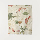 tropisches floridisches Muster Wandteppich (Vorderseite)