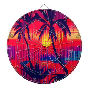 Tropisches Flucht Fantasy Dartscheibe