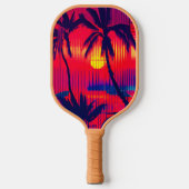Tropisches Flucht Fantasy Pickleball Schläger (Vorderseite)