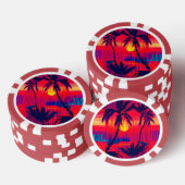 Tropisches Flucht Fantasy Pokerchips (Stapel)
