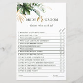 Tropisches Foliage-Brautparty (Vorderseite)