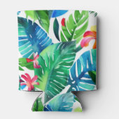 Tropisches Foliage Wasserfarbe Bachelorette Dosenkühler (Rückseite)