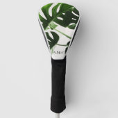 Tropisches Folienmonogramm Golf Headcover (Vorderseite)