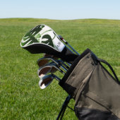 Tropisches Folienmonogramm Golf Headcover (In SItu)