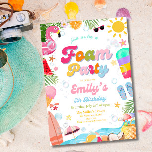 Tropisches Forelle Party Geburtstag Sommer Beach P Einladung