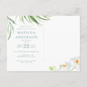 Tropisches Foto Abschluss Postkarte (Rückseite)