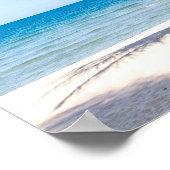 Tropisches Foto am Palmenstrand Poster (Ecke)