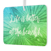 Tropisches Foto aus Palmenblättern, grün Emerald S Autolufterfrischer (Links)