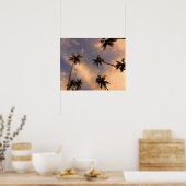 Tropisches Foto Palmenbaum Poster (Küche)