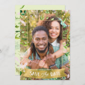 Tropisches Foto Save the Date (Vorne/Hinten)