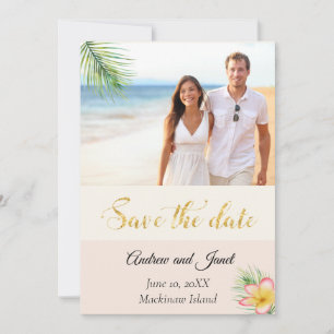 Tropisches Foto Save the Date
