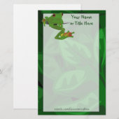 Tropisches Frosch-Briefpapier Briefpapier (Vorne/Hinten)