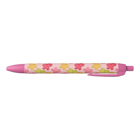 Tropisches Frucht-Gummipferd Rosa Kugelschreiber (Unterseite)