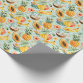 Tropisches Frucht-Wasserfarbmuster-Geschenk Geschenkpapier (Ecke)