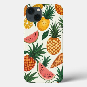 Tropisches Fruchtdesign iPhone 13 Hüllen