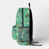 Tropisches Fruchtdoodle-Muster Bedruckter Rucksack (Rechts)