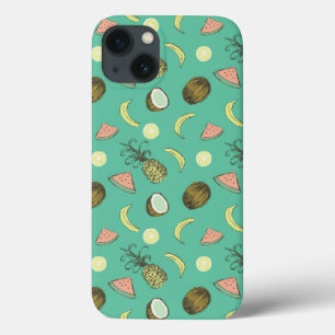 Tropisches Fruchtdoodle-Muster Case-Mate iPhone Hülle