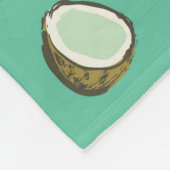 Tropisches Fruchtdoodle-Muster Fleecedecke (Ecke)