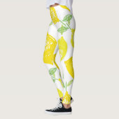 Tropisches Fruchtdoodle-Muster Leggings (Links)