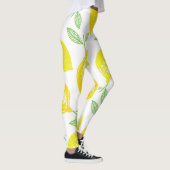 Tropisches Fruchtdoodle-Muster Leggings (Rechts)