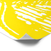 Tropisches Fruchtdoodle-Muster Poster (Ecke)