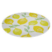 Tropisches Fruchtdoodle-Muster Schneidebrett (Ecke)