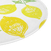 Tropisches Fruchtdoodle-Muster Schneidebrett (Ecke)