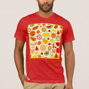 Tropisches Früchte-Muster T-Shirt