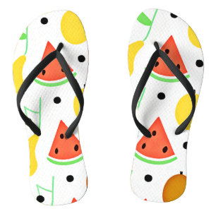 Tropisches Früchte-Musterdesign Badesandalen