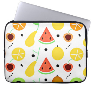 Tropisches Früchte-Musterdesign Laptopschutzhülle