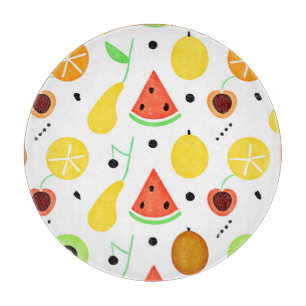 Tropisches Früchte-Musterdesign Schneidebrett