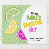 Tropisches Fruchtharz und Zitronenholz Bierflaschenetikett (Einzelnes Label)