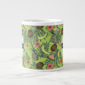 Tropisches Fruchtmuster Jumbo-Tasse (Vorderseite)
