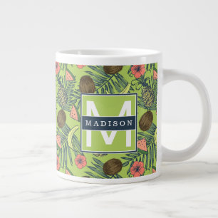 Tropisches Fruchtmuster Jumbo-Tasse