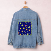 Tropisches Fruchtmuster mit Neonfarben Jeansjacke (Hangar)