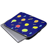 Tropisches Fruchtmuster mit Neonfarben Laptopschutzhülle (Vorne Knopf)