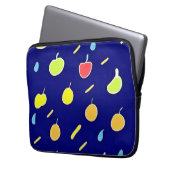 Tropisches Fruchtmuster mit Neonfarben Laptopschutzhülle (Vorderseite Links)
