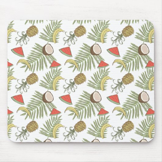 Tropisches Fruchtmuster Mousepad (Vorne)