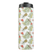 Tropisches Fruchtmuster Thermosbecher (Vorderseite)